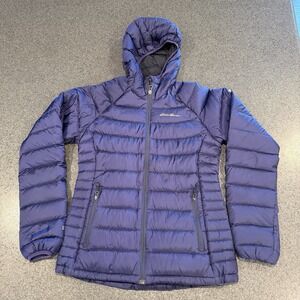 Eddie Bauer First Ascent‎ Stormdown 800 Hooded Jacket Womens XS Purple